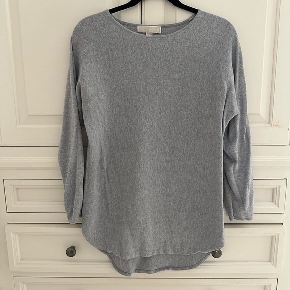 Michael Kors Heather Gray Knit Top - Picture 1 of 4